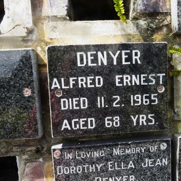 DENYER Alfred Ernest -1965