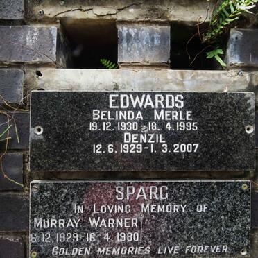 EDWARDS Denzil 1929-2007 &amp; Belinda Merle 1930-1995