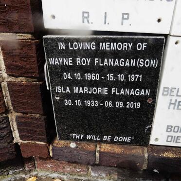 FLANAGAN Isla Majorie 1933-2019 :: FLANAGAN Wayne Roy 1960-1971
