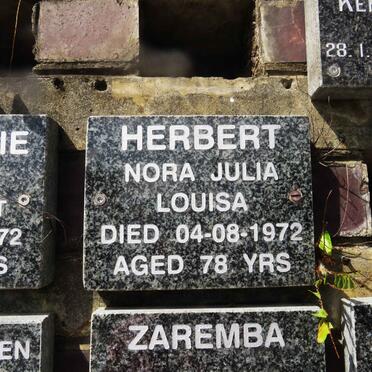 HERBERT Nora Julia Louisa -1972