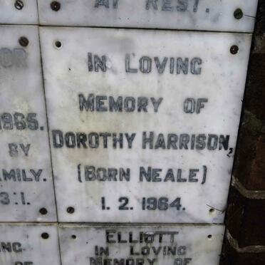 HARRISON Dorothy nee NEALE -1964
