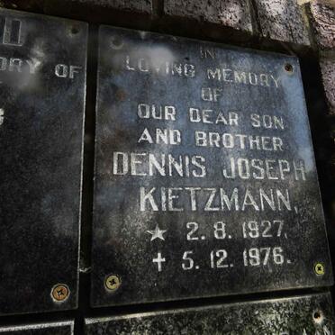 KIETZMANN Dennis Joseph 1927-1976