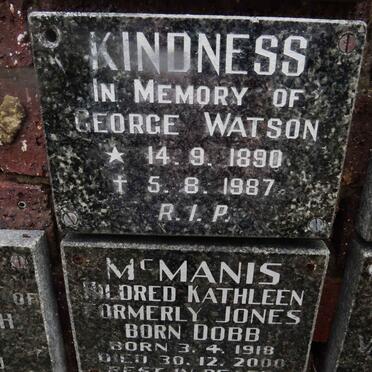 KINDNESS George Watson 1890-1987