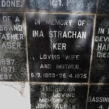 KER Ina Strachan 1903-1975
