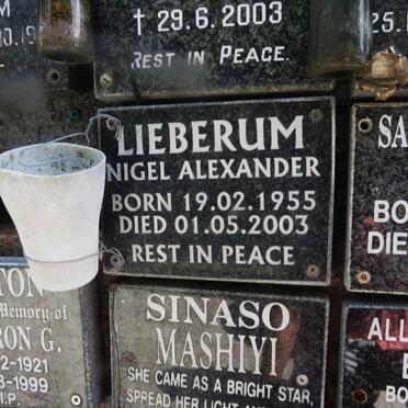 LIEBERUM Nigel Alexander 1955-2003