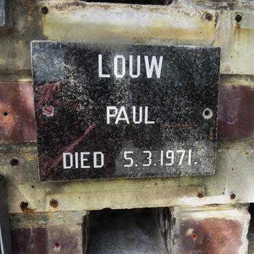 LOUW Paul -1971