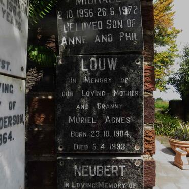 LOUW Muriel Agnes 1904-1993