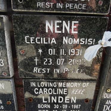 NENE Cecilia Nomsisi 1931-2003