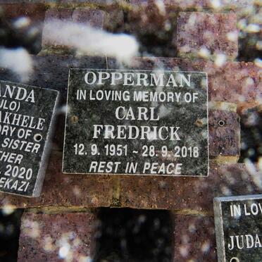 OPPERMAN Carl Frederick 1951-2018