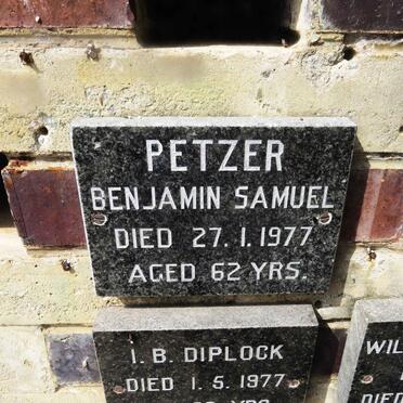 PETZER Benjamin Samuel -1977