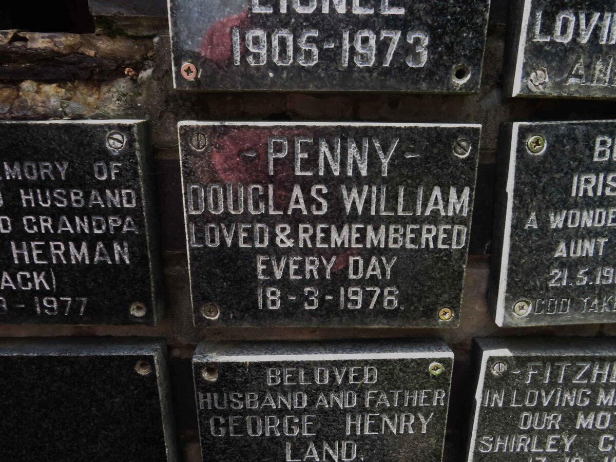 PENNY Douglas William -1976