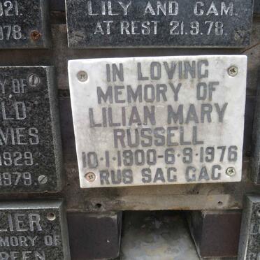 RUSSELL Lilian Mary 1900-1976