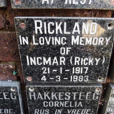 RICKLAND Ingmar 1917-1983