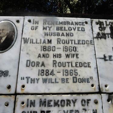ROUTLEDGE William 1880-1960 &amp; Dora 1884-1965