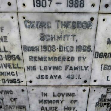 SCHMITT Georg Theodor 1908-1965