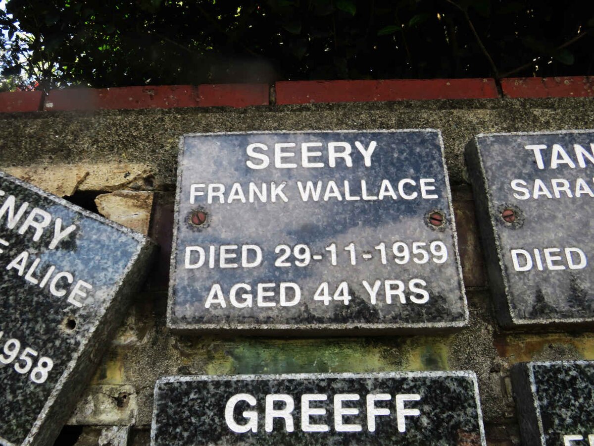 SEERY Frank Wallace -1959