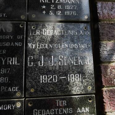 SENEKAL C.J.J. 1920-1981
