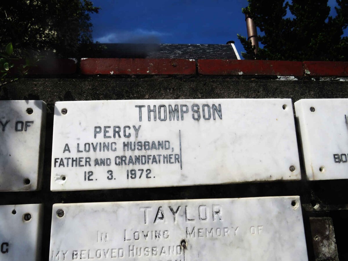 THOMPSON Percy -1972