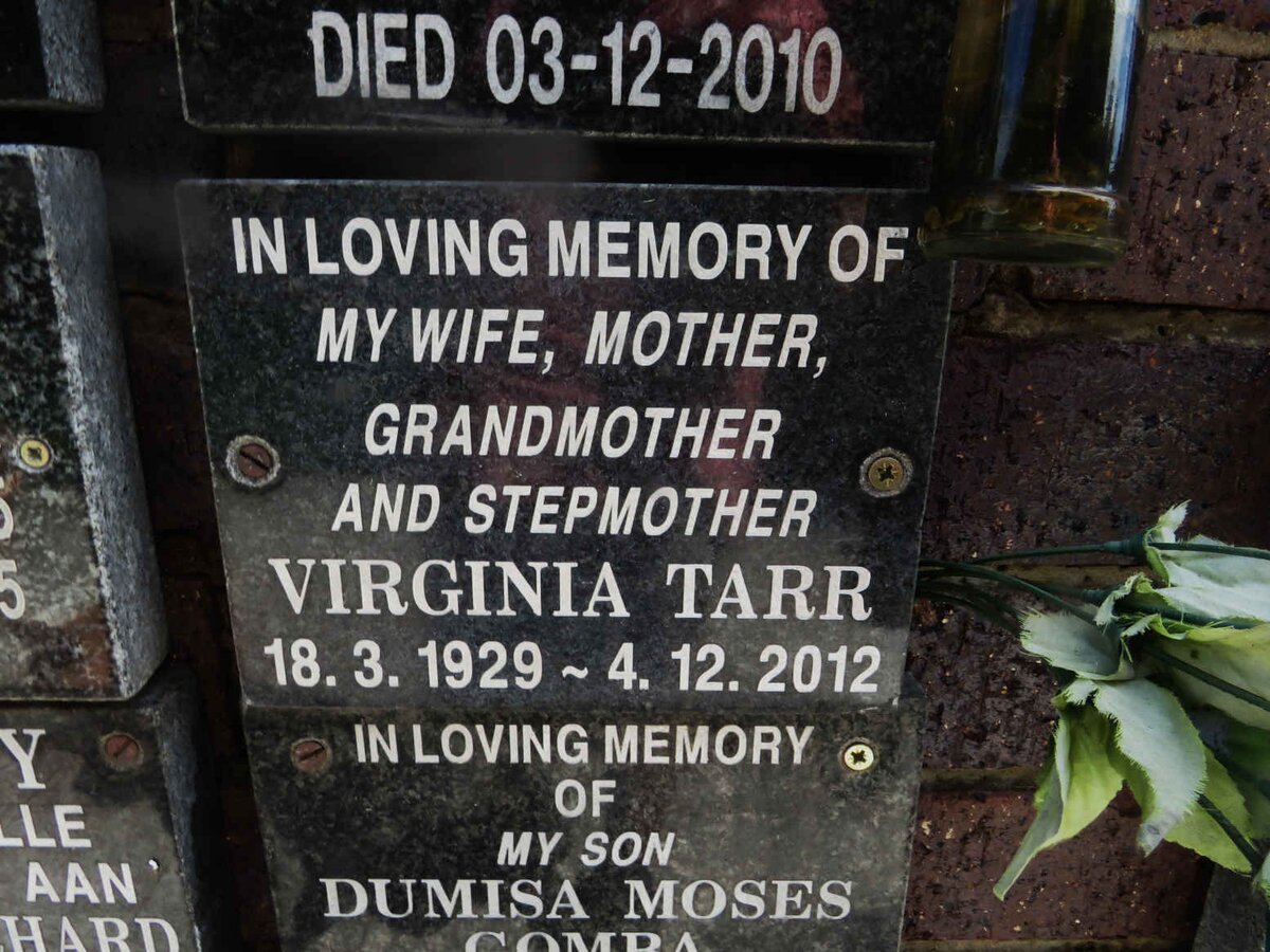 TARR Virginia 1929-2012