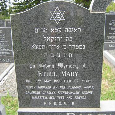 BALTSTEIN Ethel Mary -1991 
