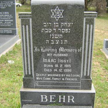 BEHR Isaac 1915-1996