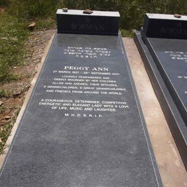 BORMAN Peggy Ann 1927-2021