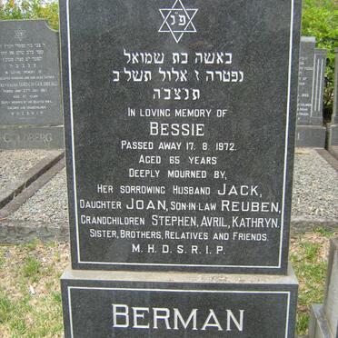 BERMAN Bessie -1972 