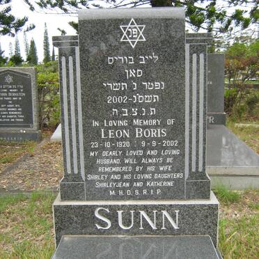 SUNN Leon Boris 1920-2002