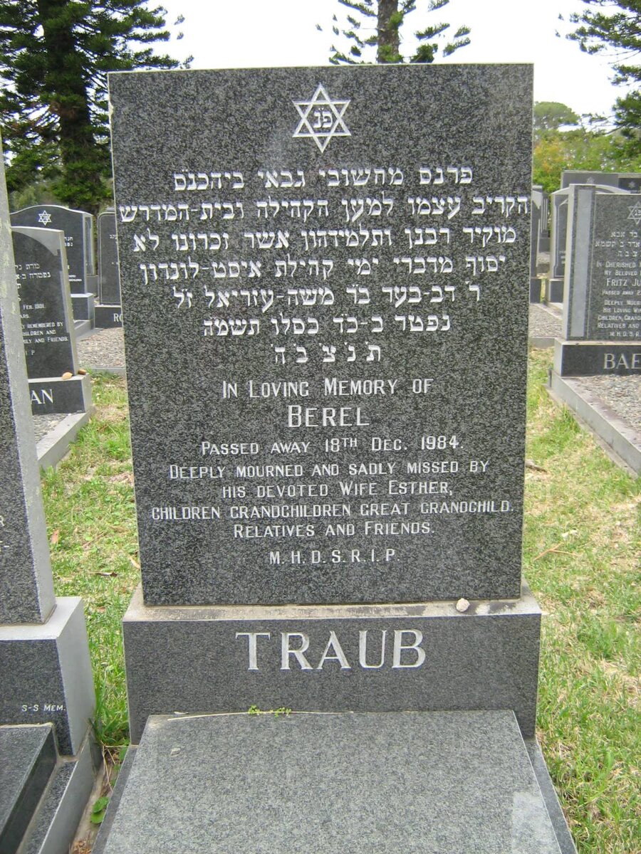 TRAUB Berel -1984