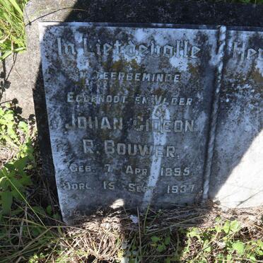 BOUWER Johan Gideon R. 1895-1937