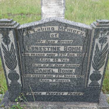 BOHM Ernestine -1904 :: BOHM Daniel -1905