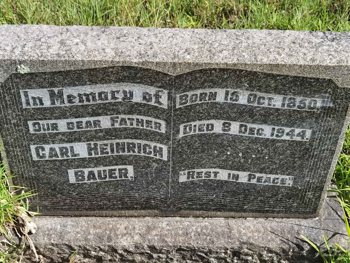 BAUER Carl Heinrich 1850-1944