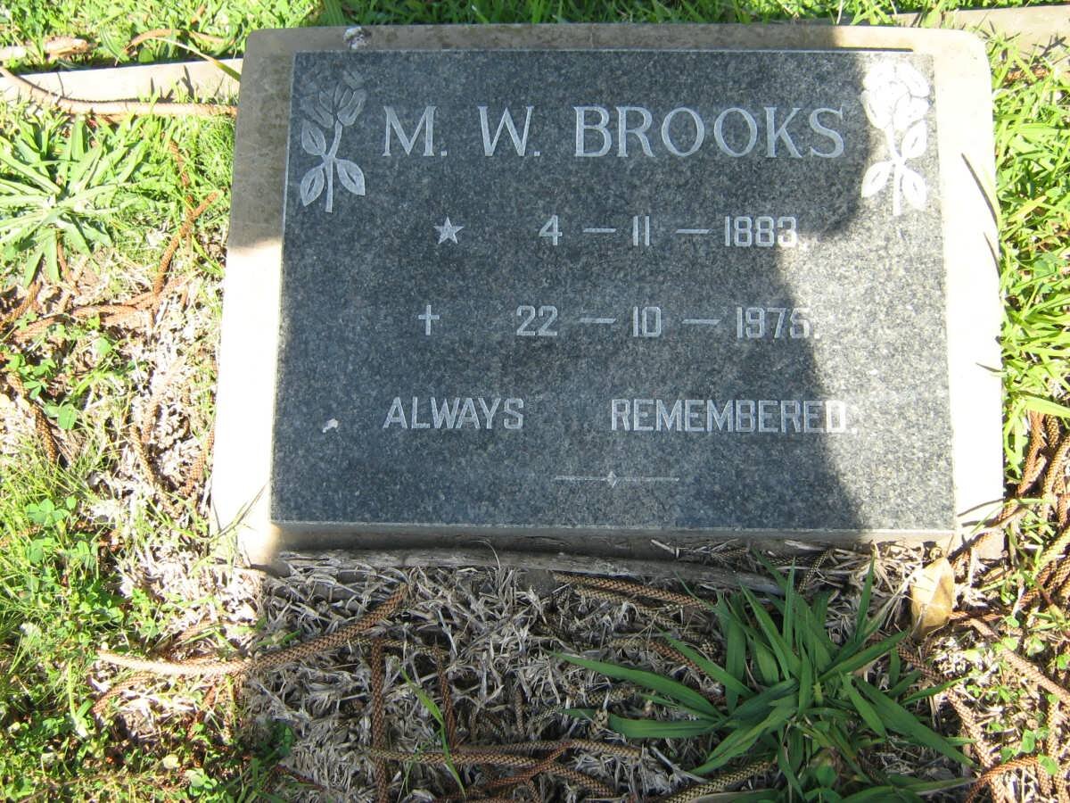 BROOKS M.W. 1883-1975