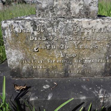 BETTLINGER Rosa Mary -189? :: BETTLINGER William Henry -1893