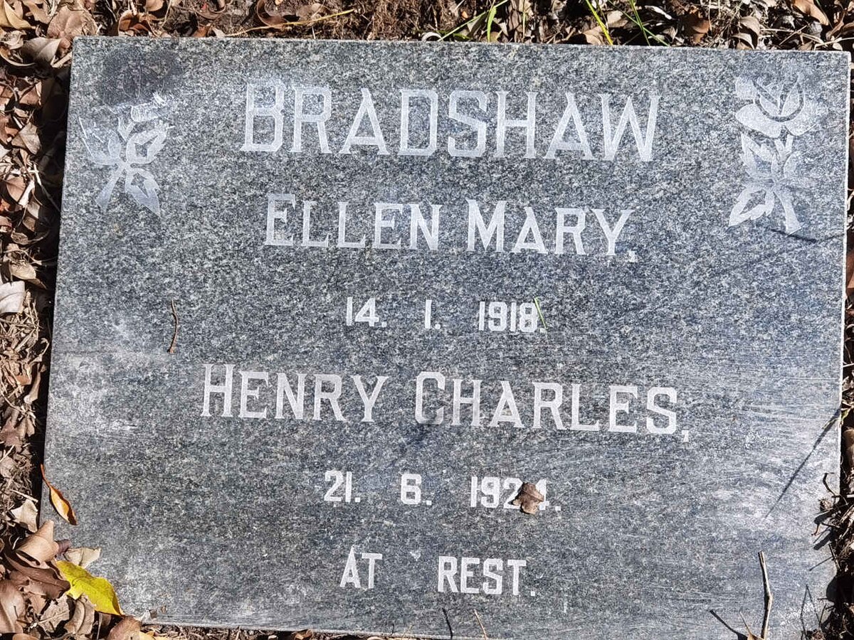 BRADSHAW Henry Charles  -1924 &amp; Ellen Mary  -1918