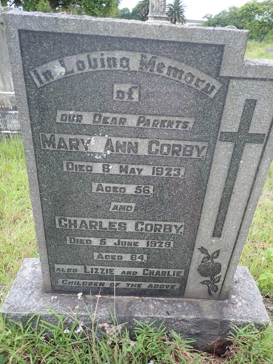 CORBY Charles -1929 &amp; Mary Ann -1923