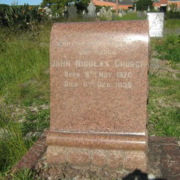 CHURCH John Nicolas 1870-1939