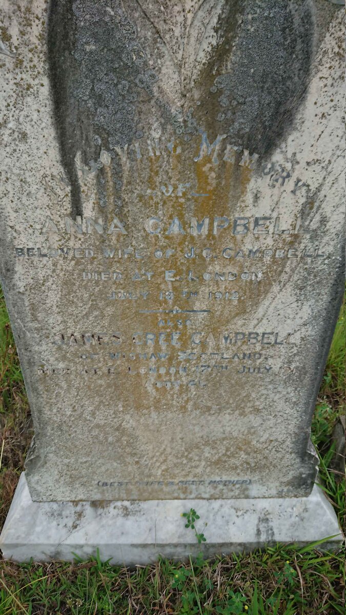 CAMPBELL James Cree -1915 &amp; Anna -1912