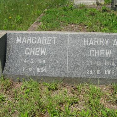 CHEW Harry A. 1874-1965 &amp; Margaret 1880-1964
