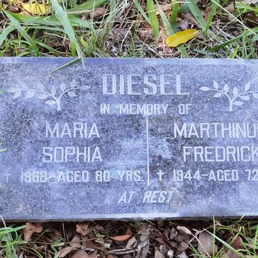 DIESEL Marthinus Fredrick -1944 &amp; Maria Sophia -1968