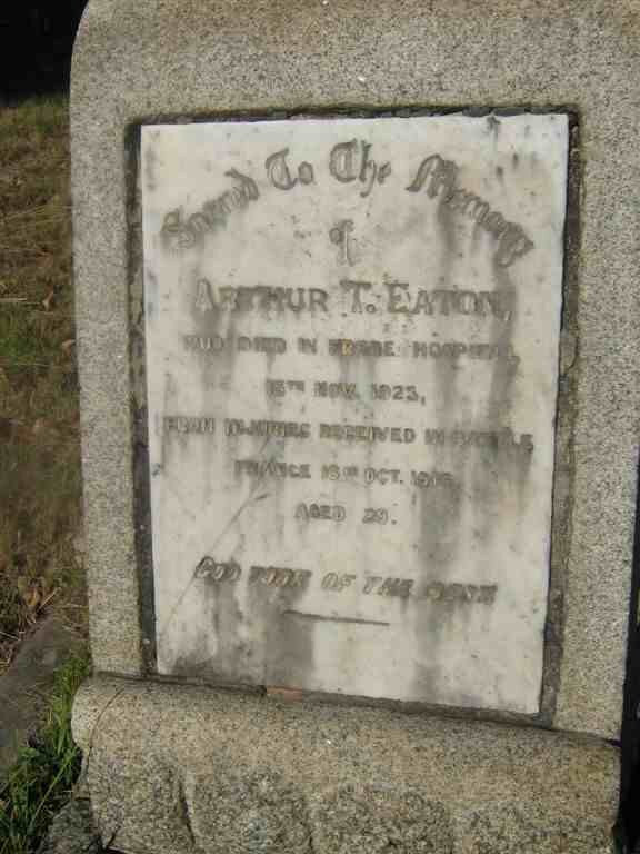 EATON Arthur T. -1923
