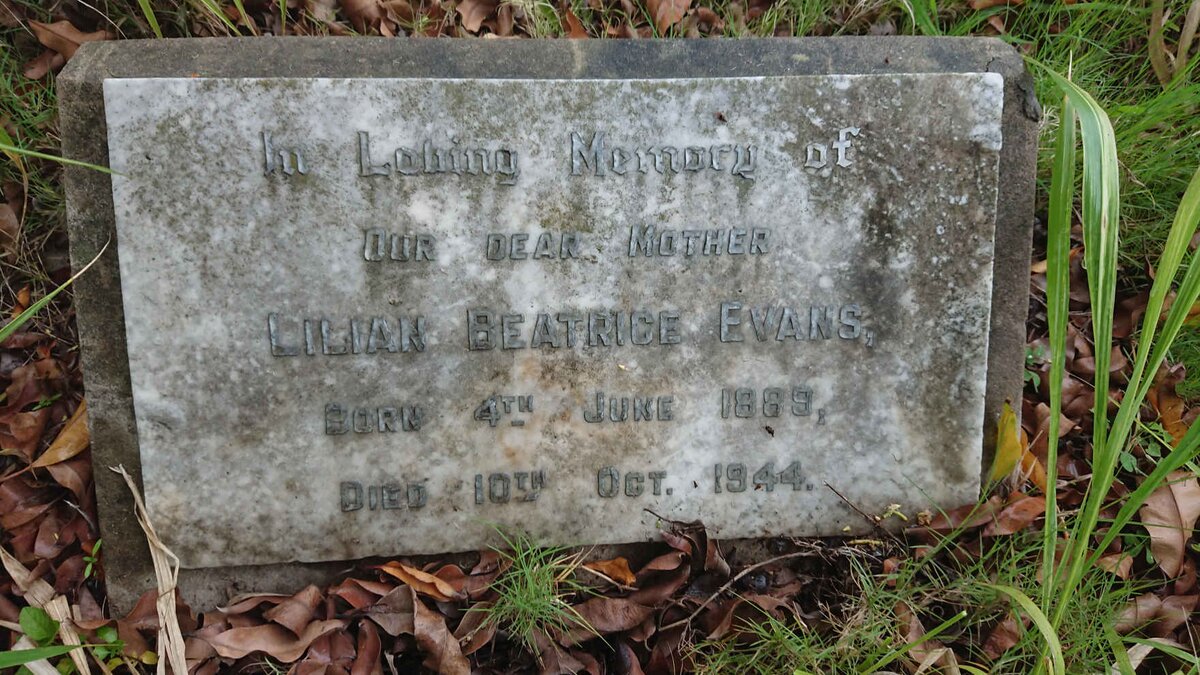EVANS Lilian Beatrice 1889-1944