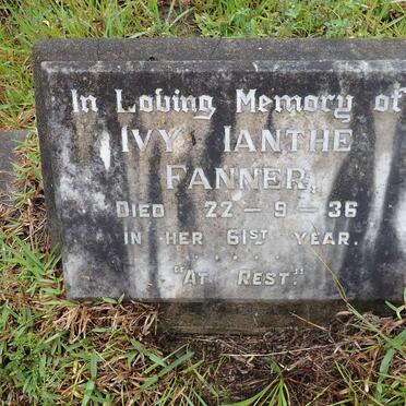 FANNER Ivy Ianthe -1936