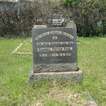 FAUL Gabriel Pieter 1899-1947