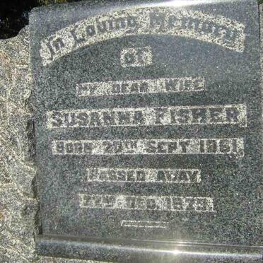 FISHER Susanna 1861-1923