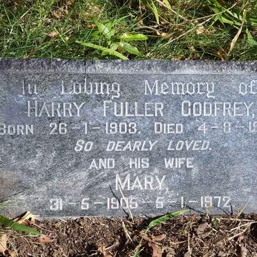 GODFREY Harry Fuller 1903-1960 &amp; Mary 1905-1972