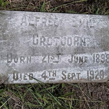 GROTJOHN Alfred Emil 1898-1929