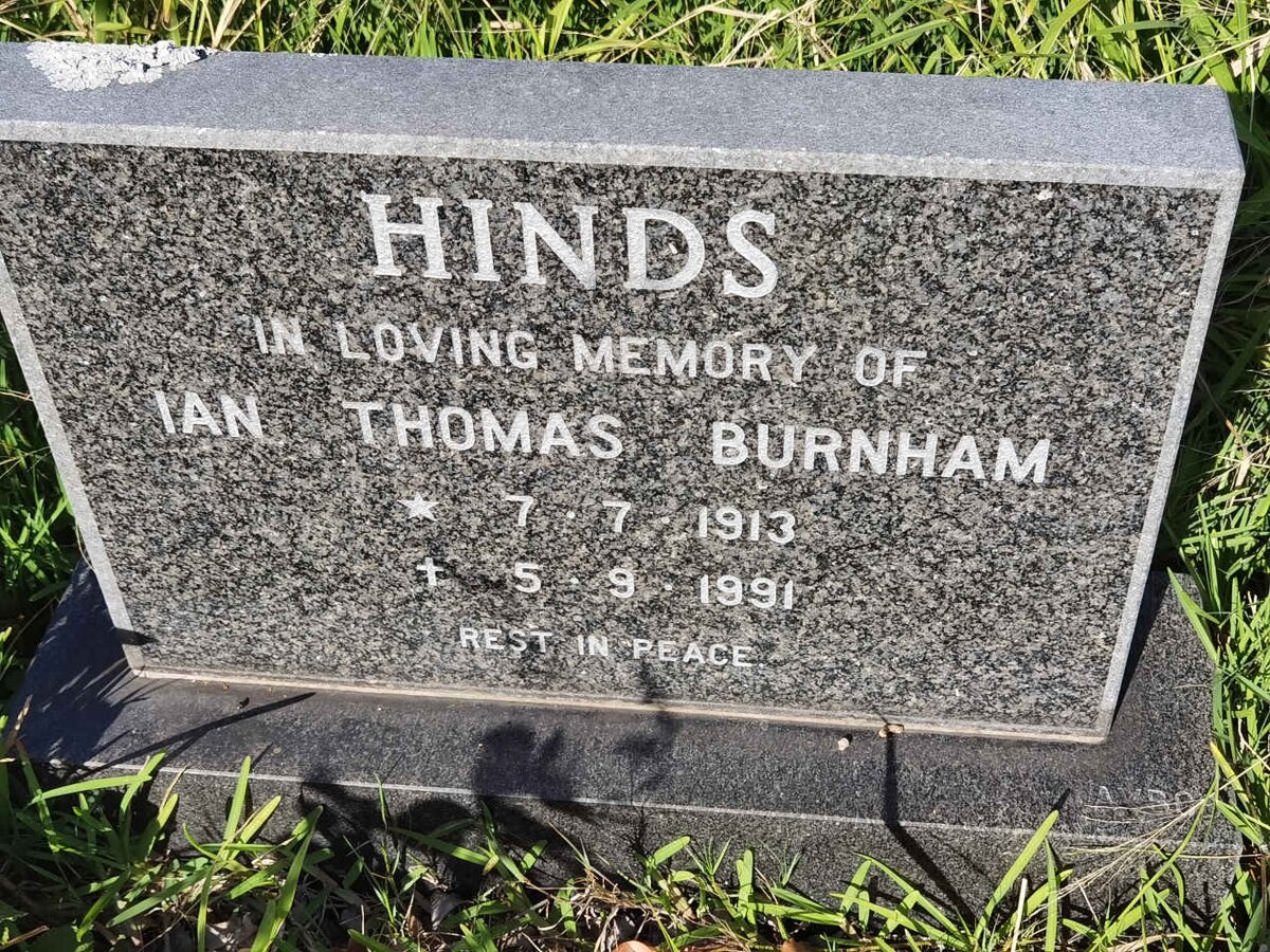 HINDS Ian Thomas Burnham 1913-1991