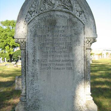 HANSEN Ellen 1856-1895 :: HANSEN Christian D. 1850-1929 :: HANSEN Maud 1889-1928