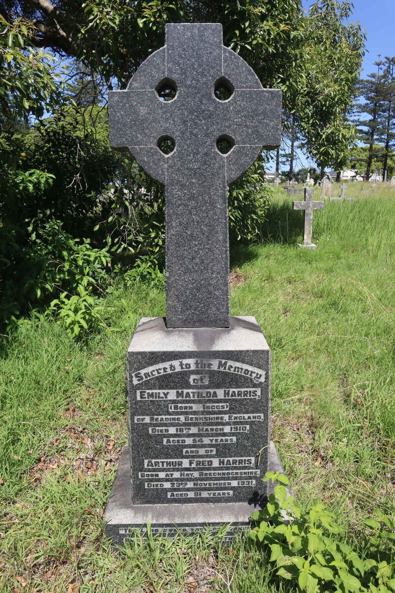 HARRIS Arthur Fred -1931 &amp; Emily Matilda INGGS -1910